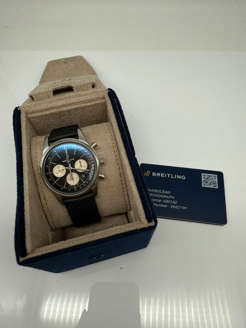 Breitling Transocean Chronograph Automatik Herrenuhr  AB0152 - Papiere und oder Lieferumfang