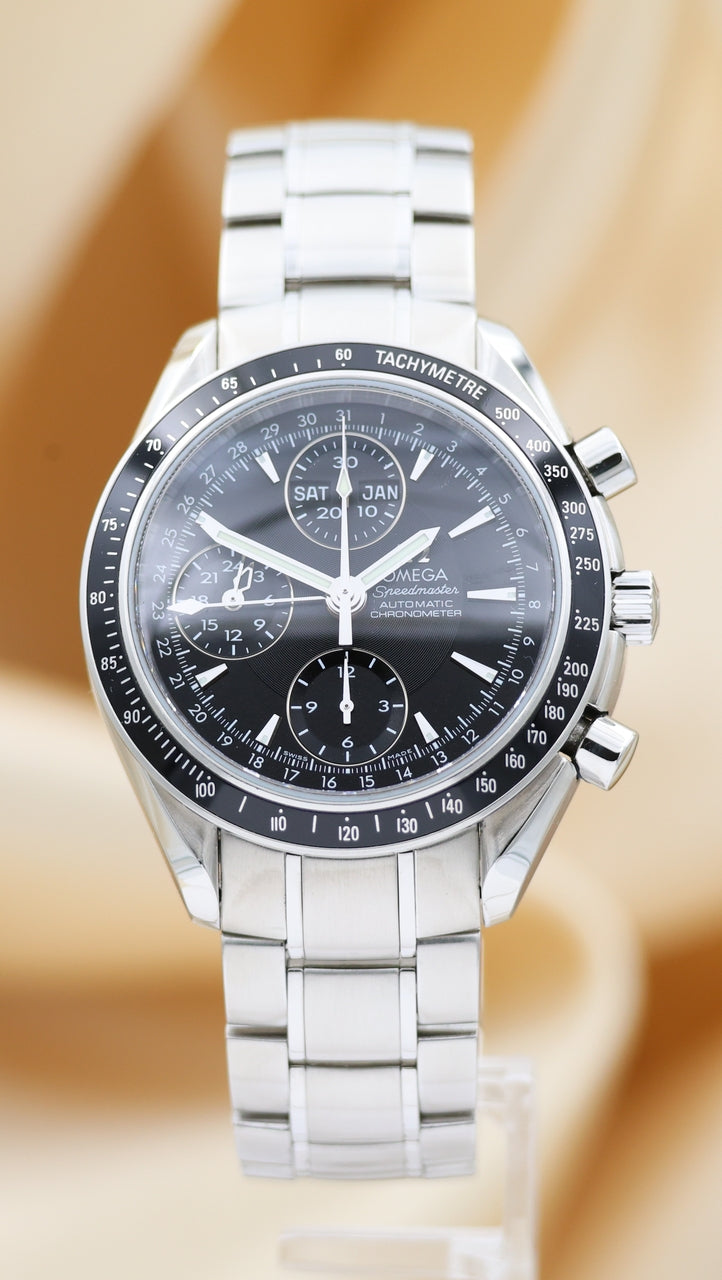 Omega Speedmaster Day-Date Automatik Herrenuhr stahl 39mm 32205000 - Thumbnail