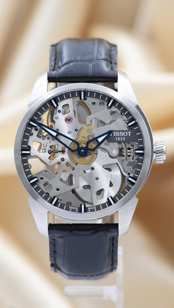 Tissot T-Complication Squelette Handaufzug + Erstkaufbeleg T070405A - Thumbnail