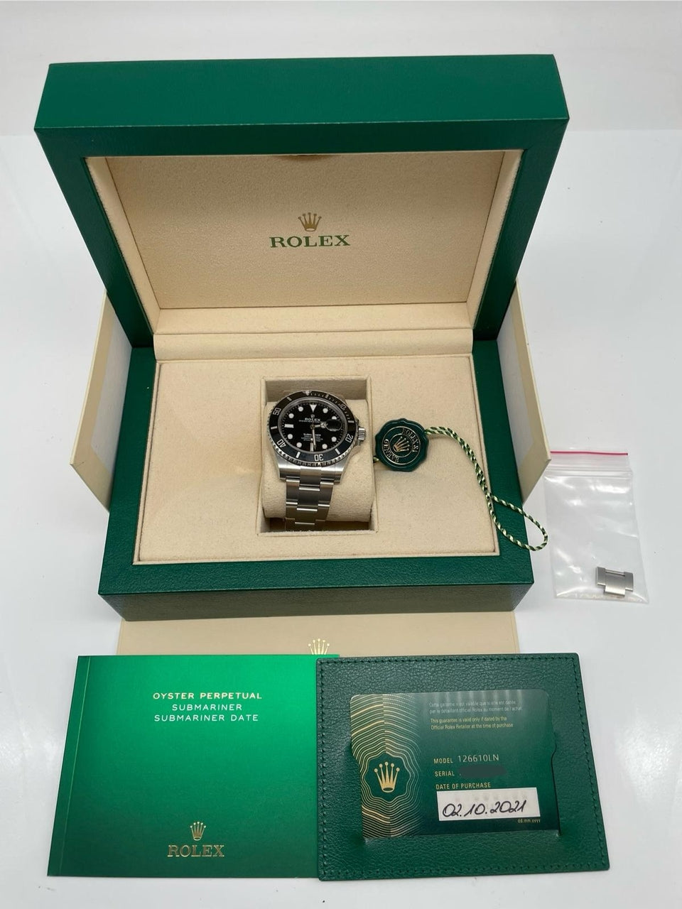 Rolex Submariner Date 41mm Automatik 126610LN - Papiere und oder Lieferumfang
