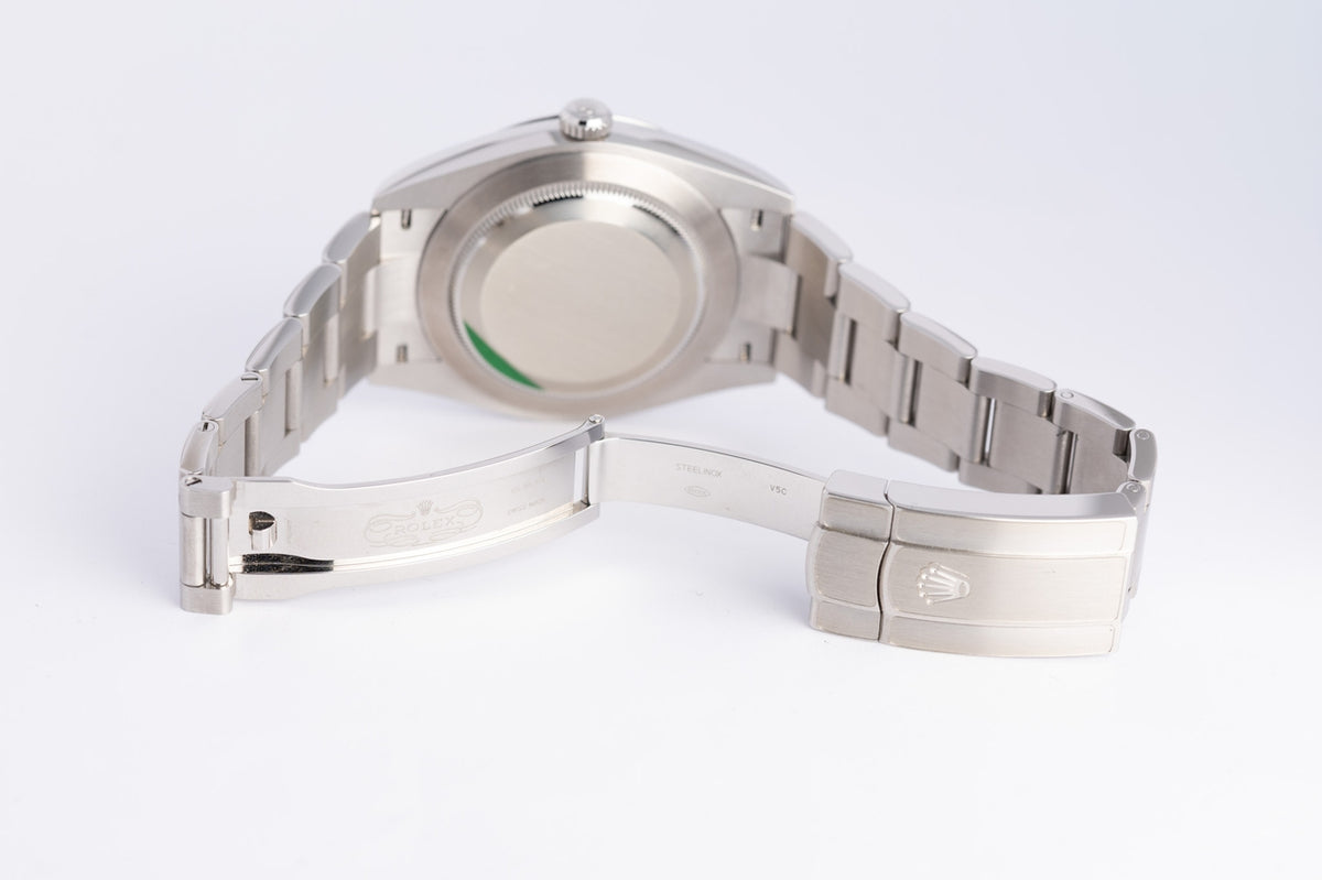 Rolex Oyster Perpetual 41mm Automatik Herrenuhr Grün 124300 - Detailansicht 8