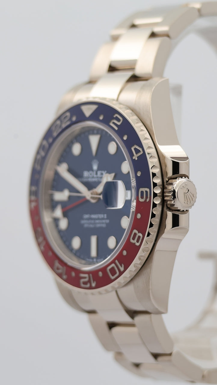Rolex GMT-Master II "Pepsi" Automatik Herrenuhr Weißgold 40mm 126719BLRO - Detail view 7