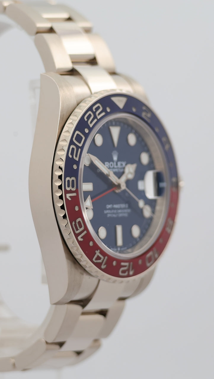 Rolex GMT-Master II "Pepsi" Automatik Herrenuhr Weißgold 40mm 126719BLRO - Detail view 8
