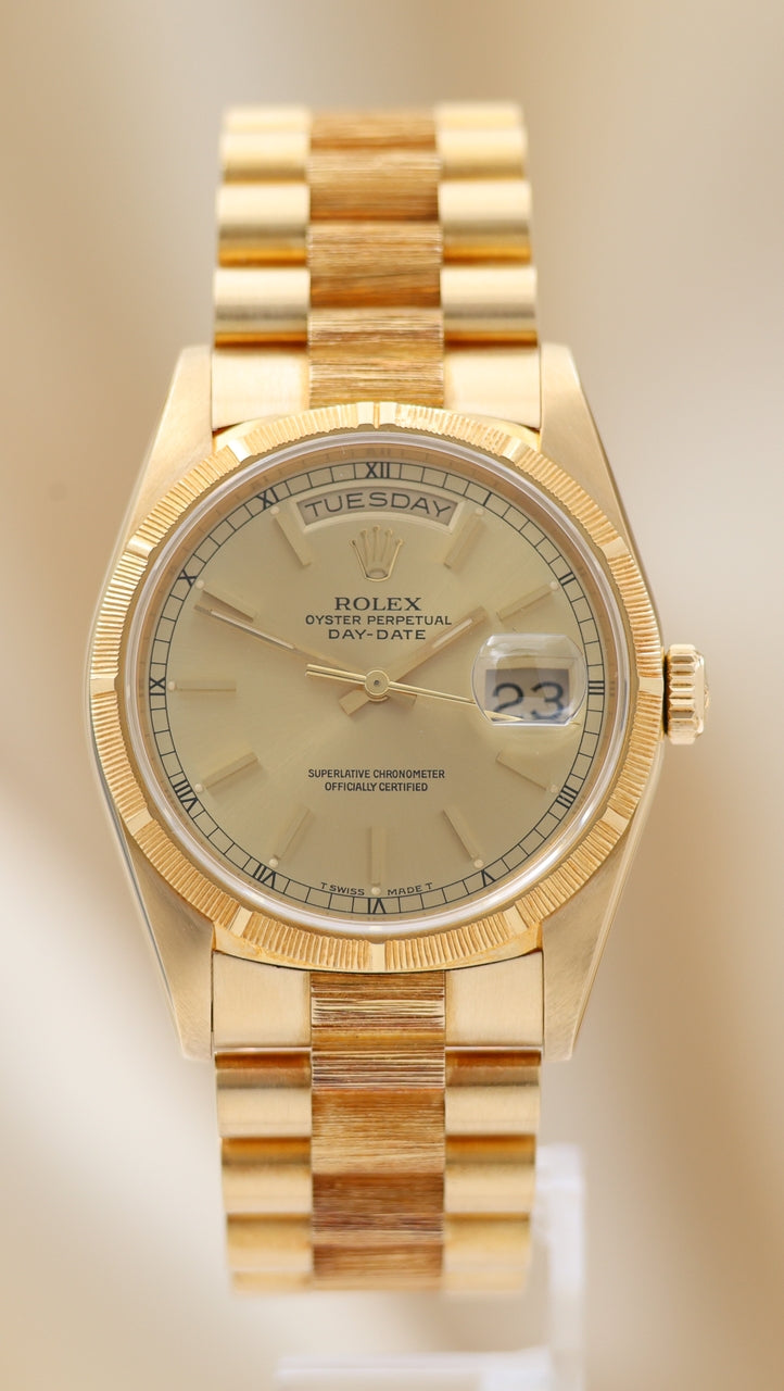 Rolex Day-Date 36 Automatik Herrenuhr Vollgold  18248 - Thumbnail