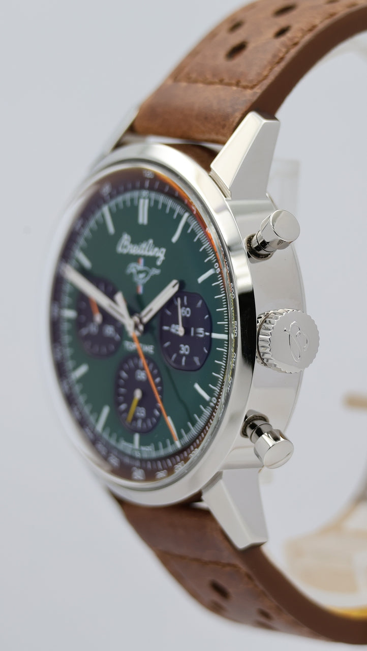 Breitling Top Time Ford Mustang Automatik Herrenuhr A25310 Box + og. Papiere