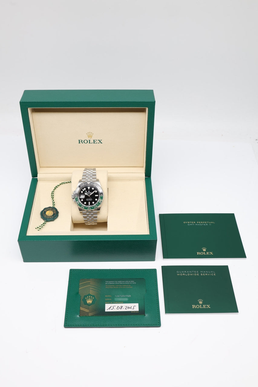 Rolex GMT Master II 'Sprite' Jubilee 40mm Automatik 126720VTNR - Papiere und oder Lieferumfang