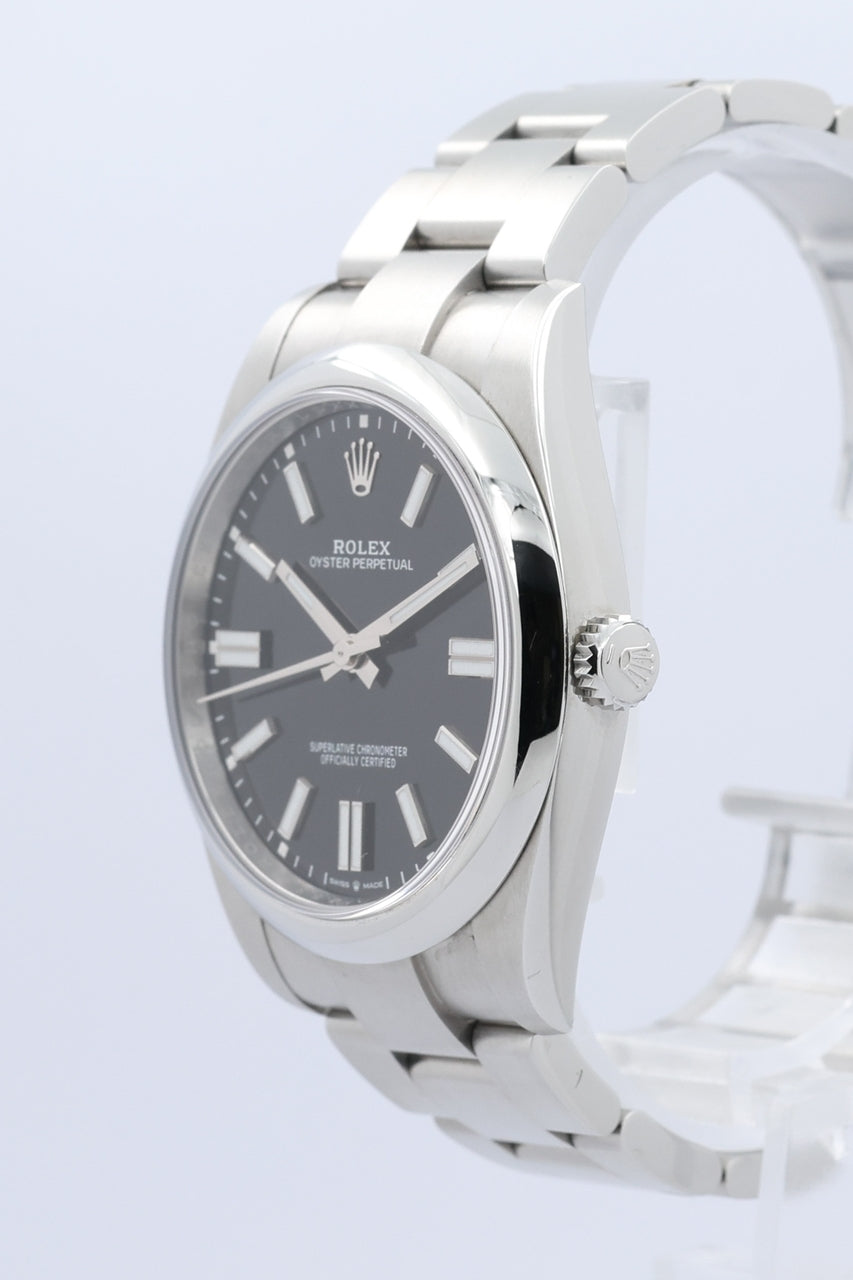Rolex Oyster Perpetual 41mm ,,Schwarz" 124300 - Detailansicht 2