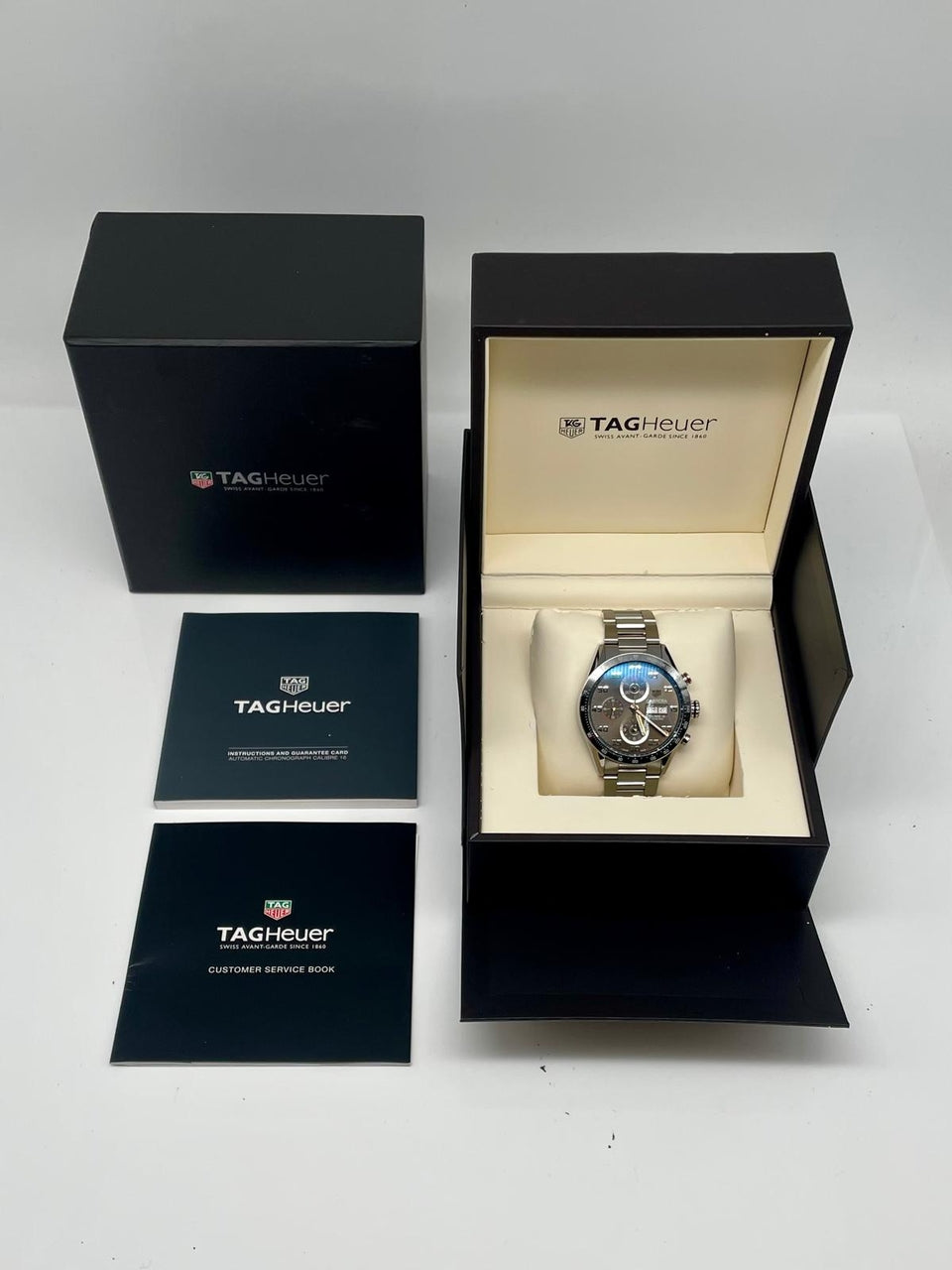 Tag Heuer Carrera Calibre 16 43mm Automatik CV2A1U - Papiere und oder Lieferumfang