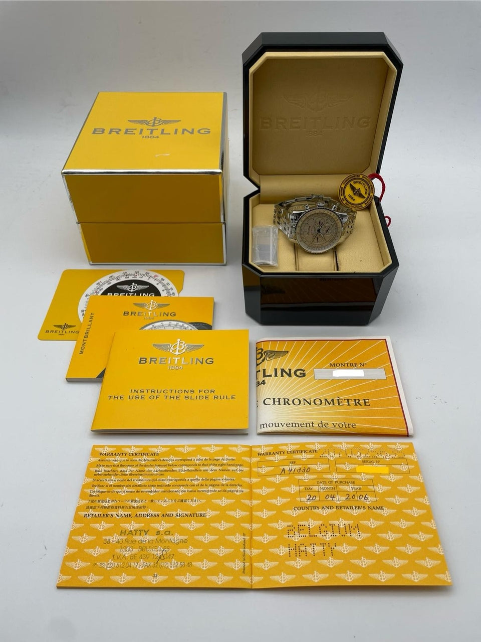 Breitling Montbrillant 38mm Automatik A41330 - Papers and documentation