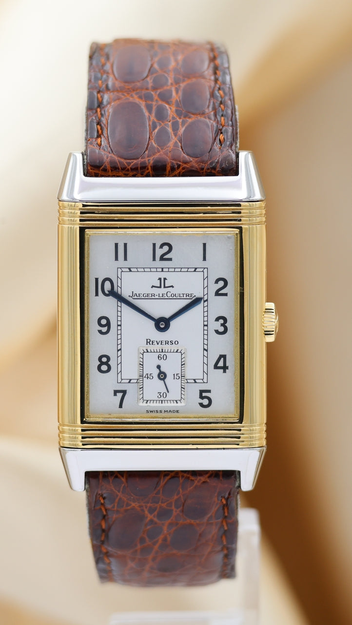 Jaeger-LeCoultre Reverso Grande Taille Stahl/Gold 270.5.62 Box + og. Papiere