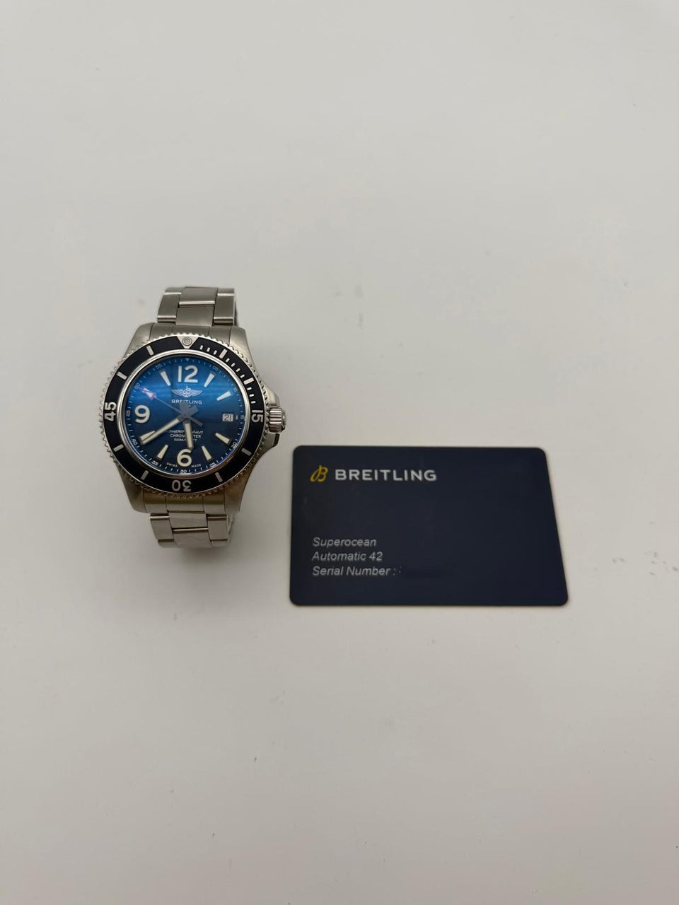 Breitling Superocean 42mm Automatik A17366 - Papiere und oder Lieferumfang