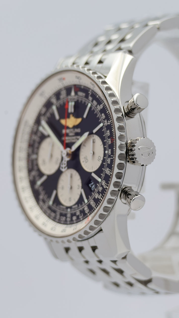 Breitling Navitimer 01 Automatik Herrenuhr 43mm AB0120 Box + og. Papiere