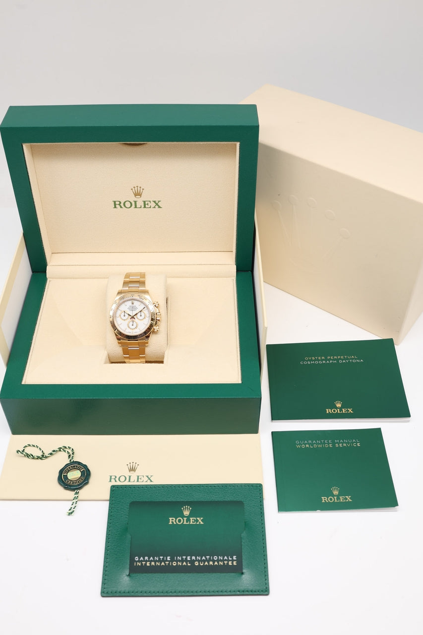 Rolex Cosmograph Daytona Gelbgold Erstkauf deutsch LC100 126508 - Papiere und oder Lieferumfang