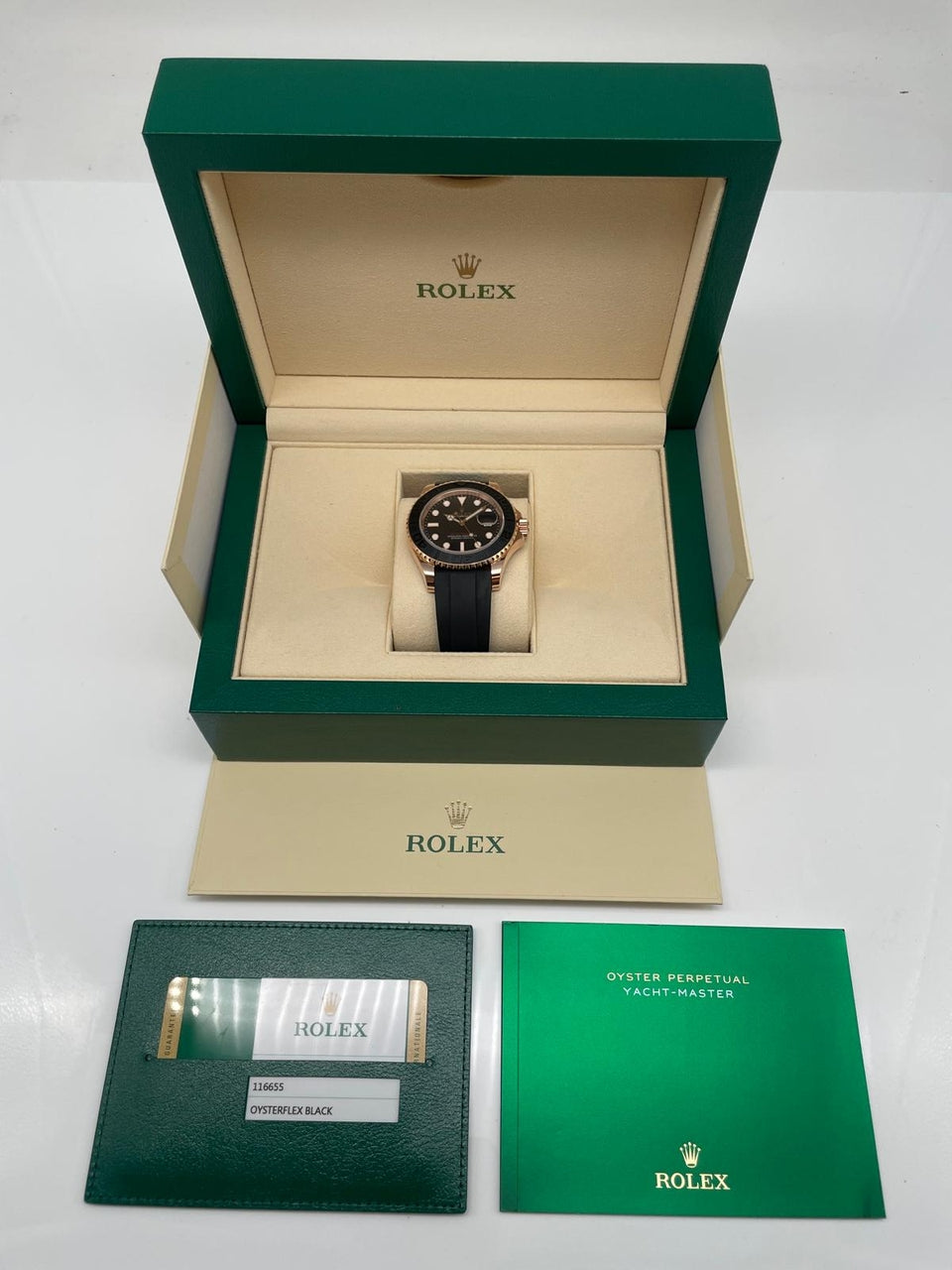 Rolex Yacht-Master Roségold Automatik 116655 - Papiere und oder Lieferumfang