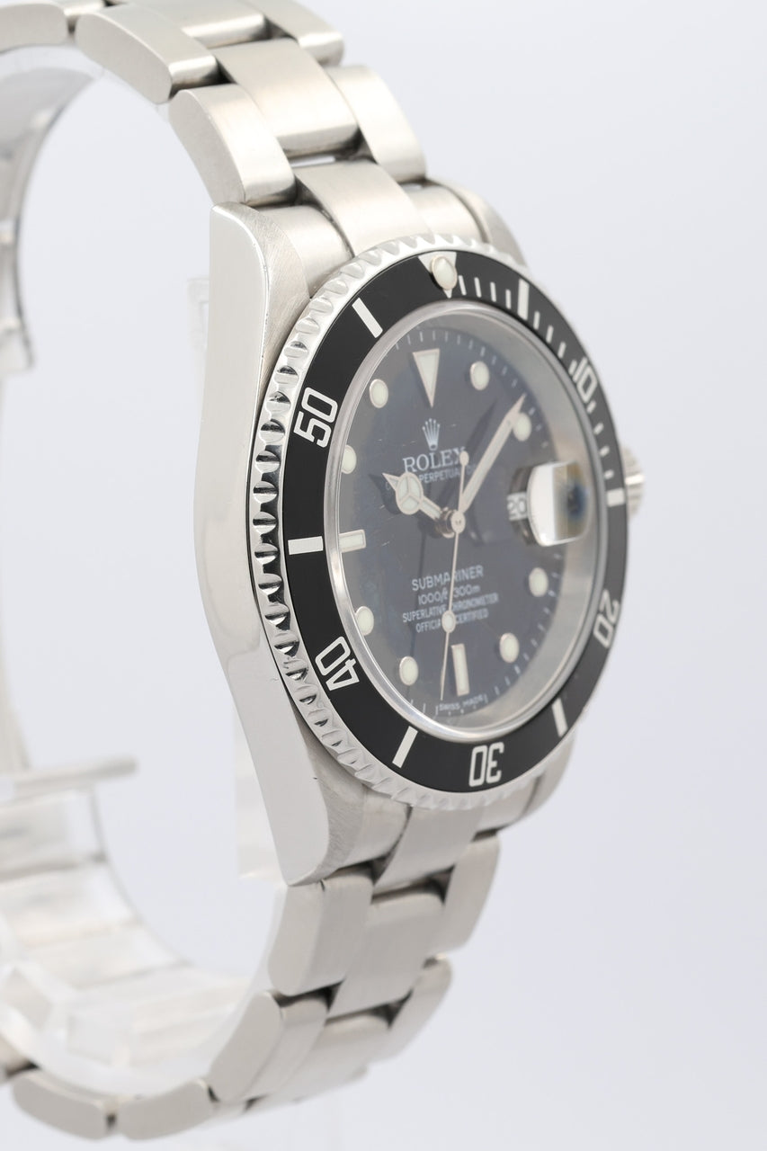 Rolex Submariner Date 40mm Automatik Herrenuhr Servicehistorie LC100 16610 - Detailansicht 1