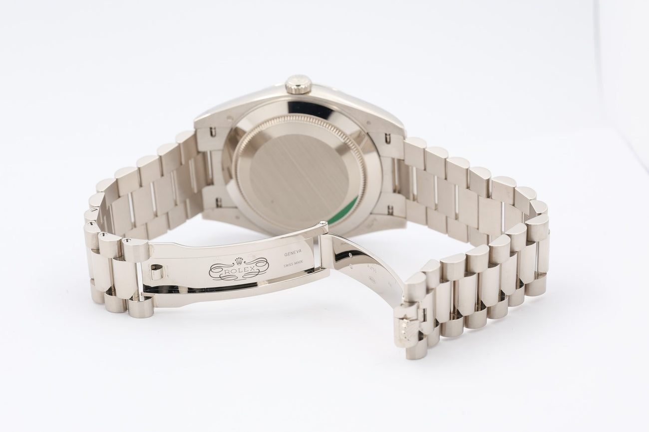 Rolex Day-Date 40 Weißgold "Green Olive Dial" Automatik 228239 - Detailansicht 8