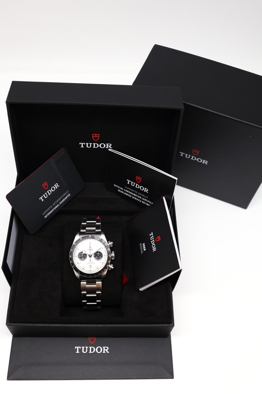 Tudor Black Bay Chrono 41mm Weiß Automatik 79360 - Papiere und oder Lieferumfang