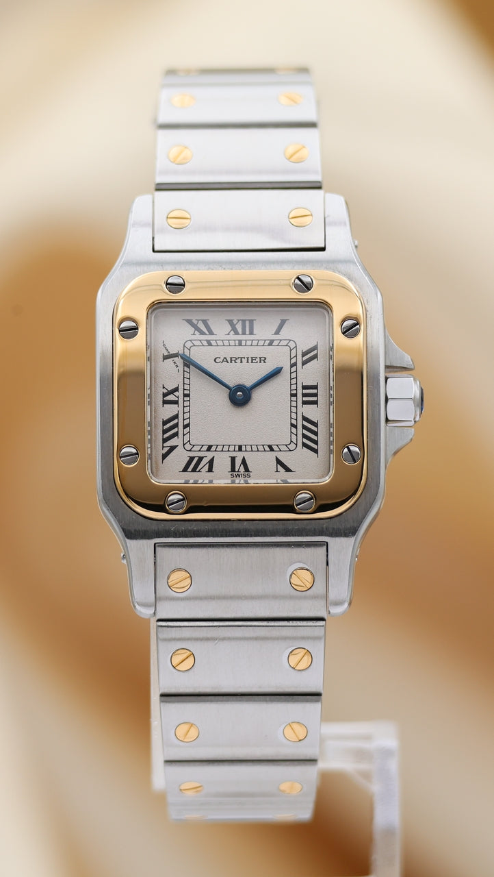 Cartier Santos Galbée Lady Stahl/Gold 1567