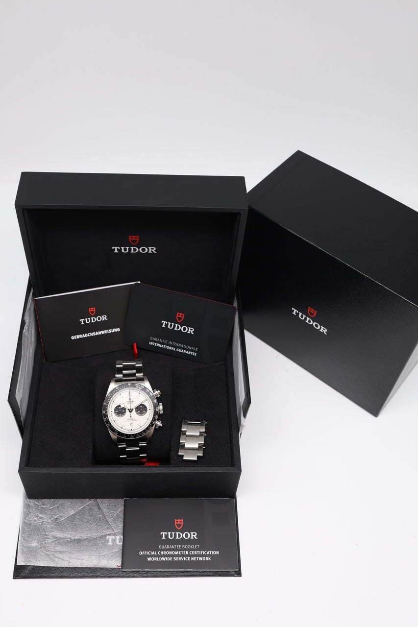 Tudor Black Bay Chrono 41mm Weiß Automatik 79360N - Papiere und oder Lieferumfang
