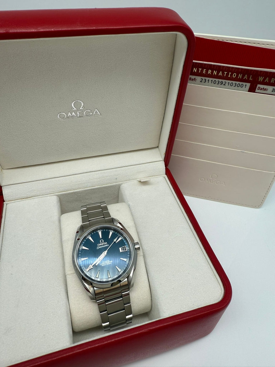Omega Seamaster Aqua Terra 38,5 Automatik Herrenuhr 23110392103001 - Papiere und oder Lieferumfang