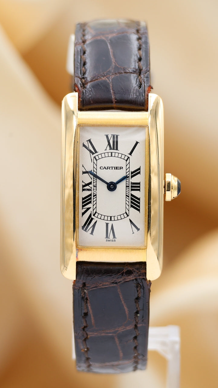 Cartier Tank Américaine Quarz 18K Gelbgold 1710