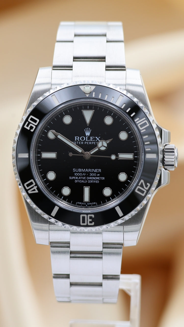 Rolex Submariner No Date 40mm Automatik Herrenuhr 114060 Box + og. Papiere