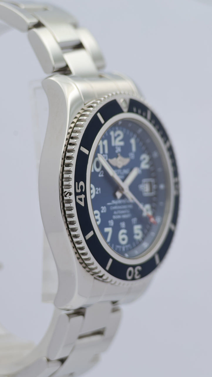 Breitling Superocean II 42mm Automatik Herrenuhr A17365 Box + og. Papiere