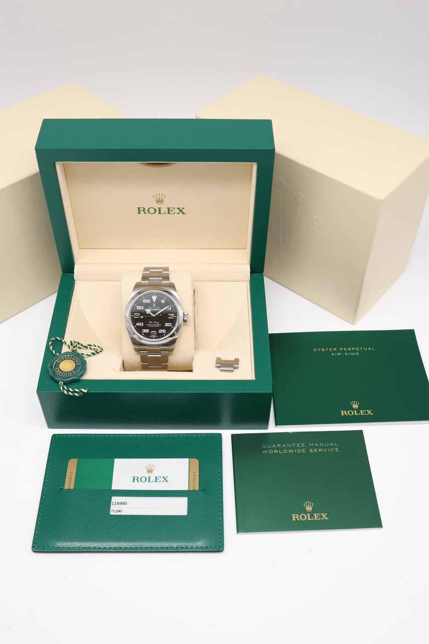 Rolex Air King 40mm Automatik Herrenuhr 116900 - Papiere und oder Lieferumfang