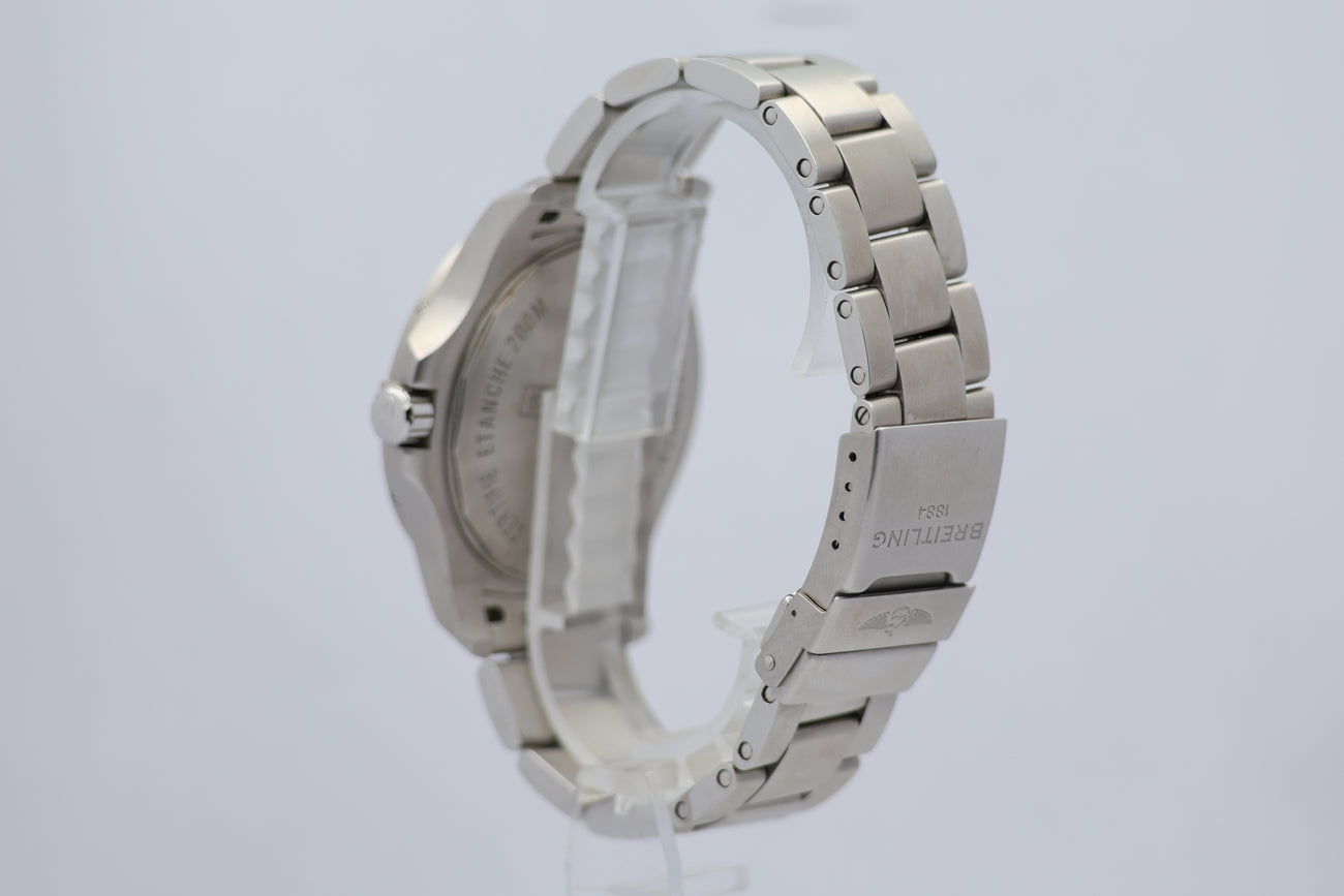 Breitling Colt 44 Automatik Herrenuhr Schwarz A17388 Box + og. Papiere