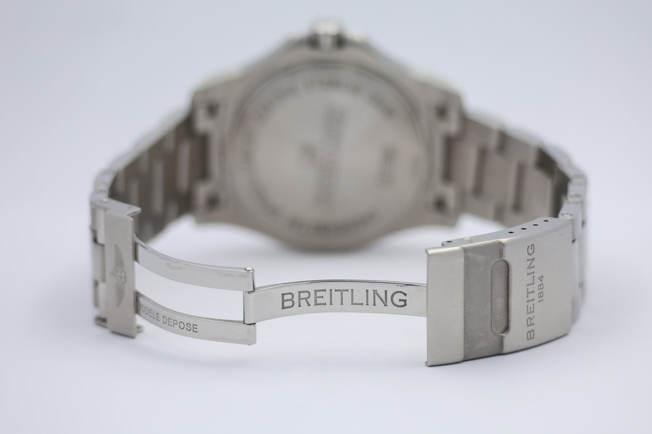 Breitling Colt 44 Automatik Herrenuhr Schwarz A17388 Box + og. Papiere