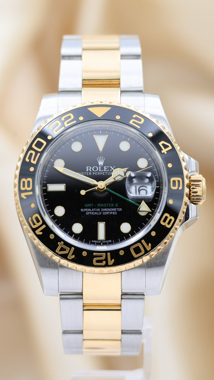 Rolex Rolex GMT-Master II Stahl/Gold 116713LN - Thumbnail