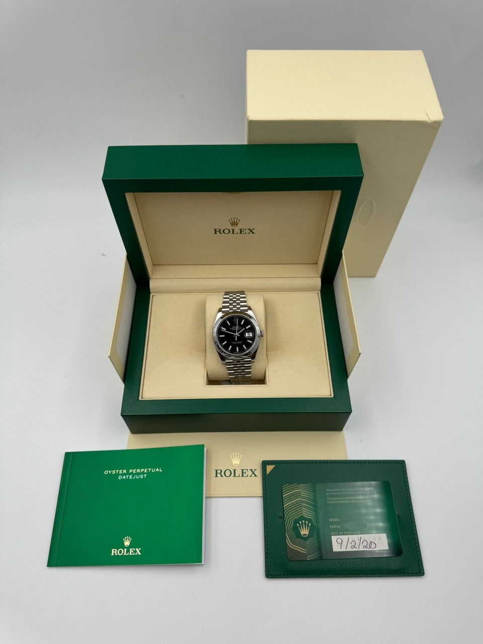 Rolex Datejust 41 Jubilee Automatik Herrenuhr 126300 - Papiere und oder Lieferumfang