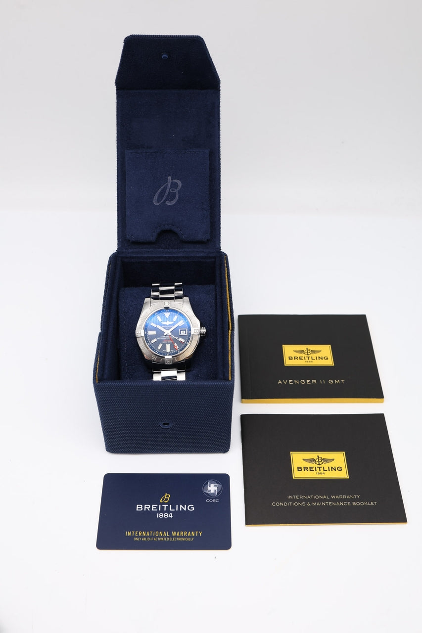 Breitling Avenger II GMT 43mm Automatik A32390 - Papiere und oder Lieferumfang