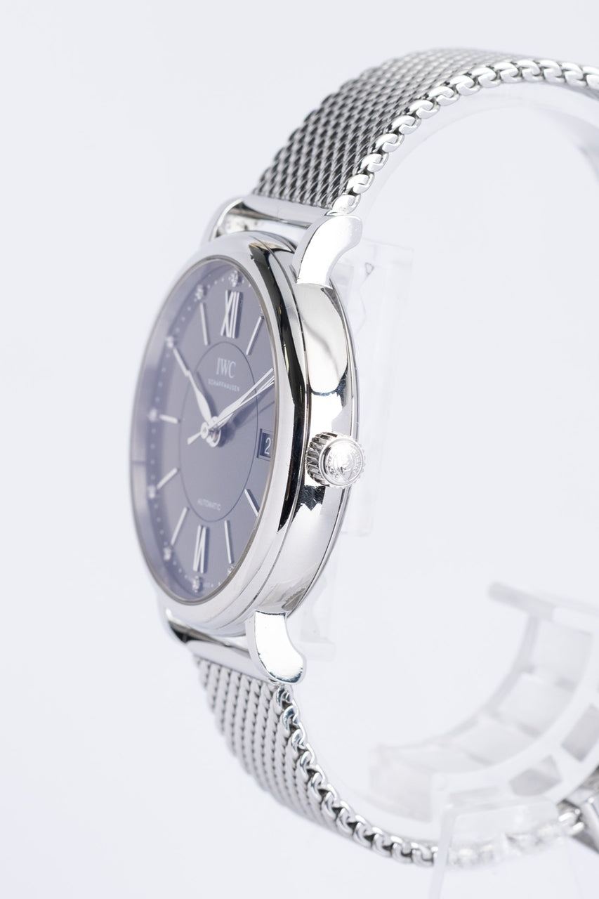 IWC Portofino 37mm Automatik Schwarz IW458110 - Detailansicht 2