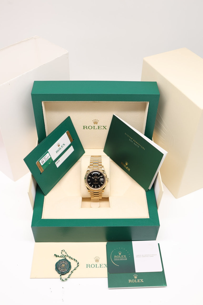 Rolex Day Date 40 Gelbgold Automatik 228238 - Papiere und oder Lieferumfang