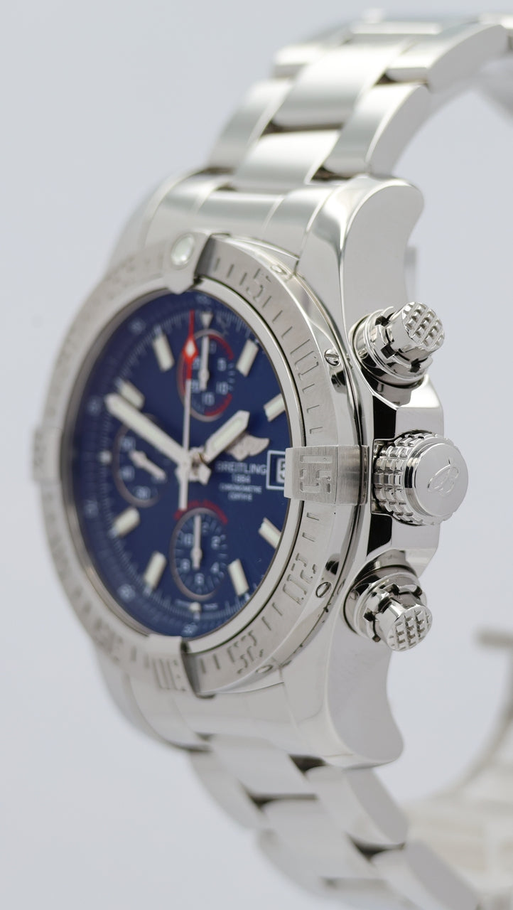 Breitling Avenger II 43mm Automatik Blau Herrenuhr A13381 - Detailansicht 7