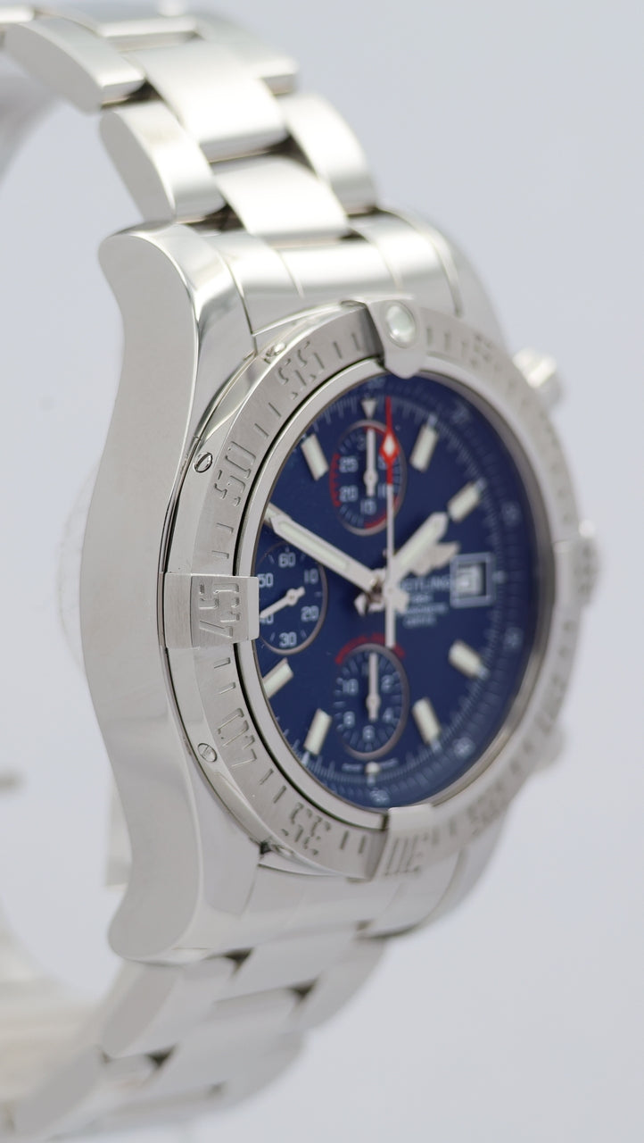 Breitling Avenger II 43mm Automatik Blau Herrenuhr A13381 - Detailansicht 8