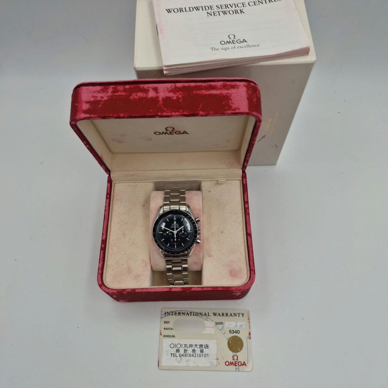 Omega Speedmaster Professional Moonwatch 42mm Handaufzug Herrenuhr 35705000 - Papers and documentation