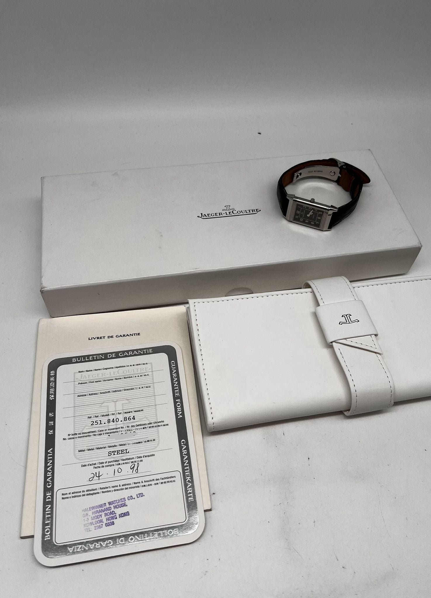 Jaeger-LeCoultre Reverso Classic Shadow Handaufzug 251.840.864 Box + og. Papiere