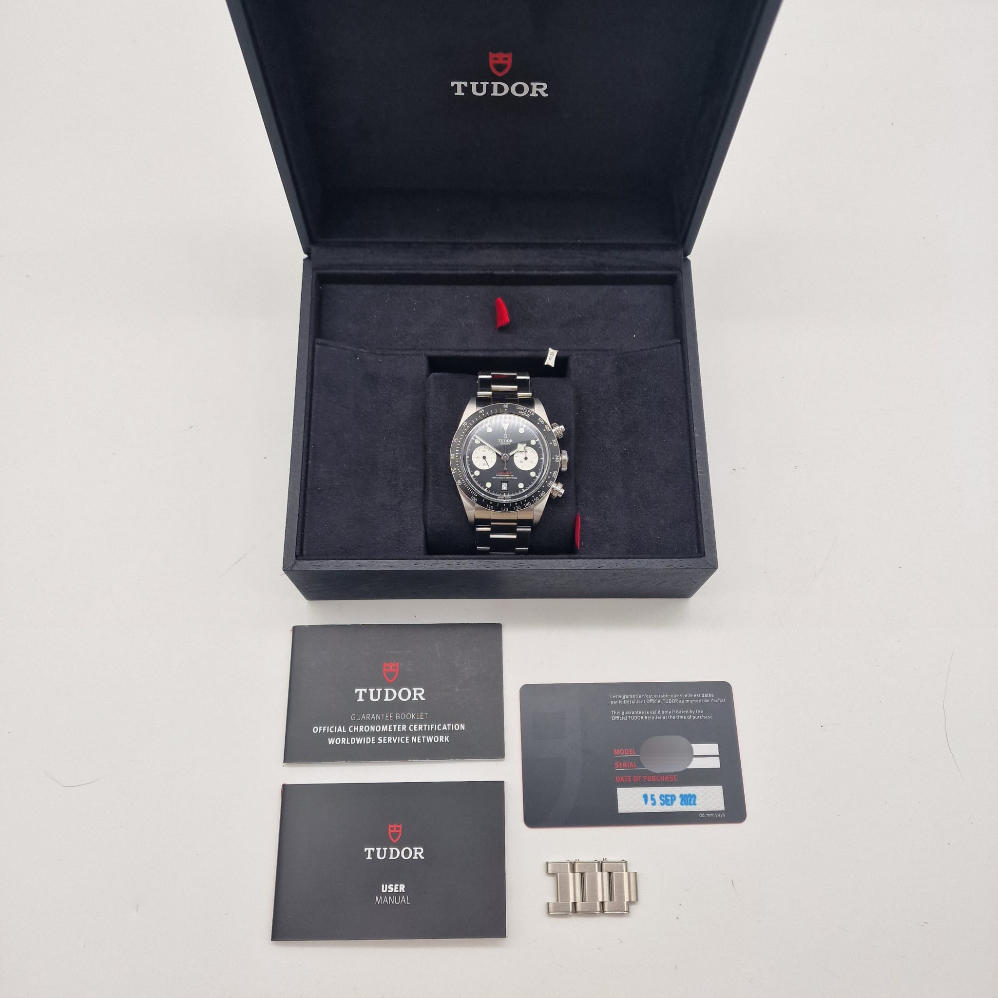 Tudor Black Bay Chrono Automatic 79360N Box + above. papers