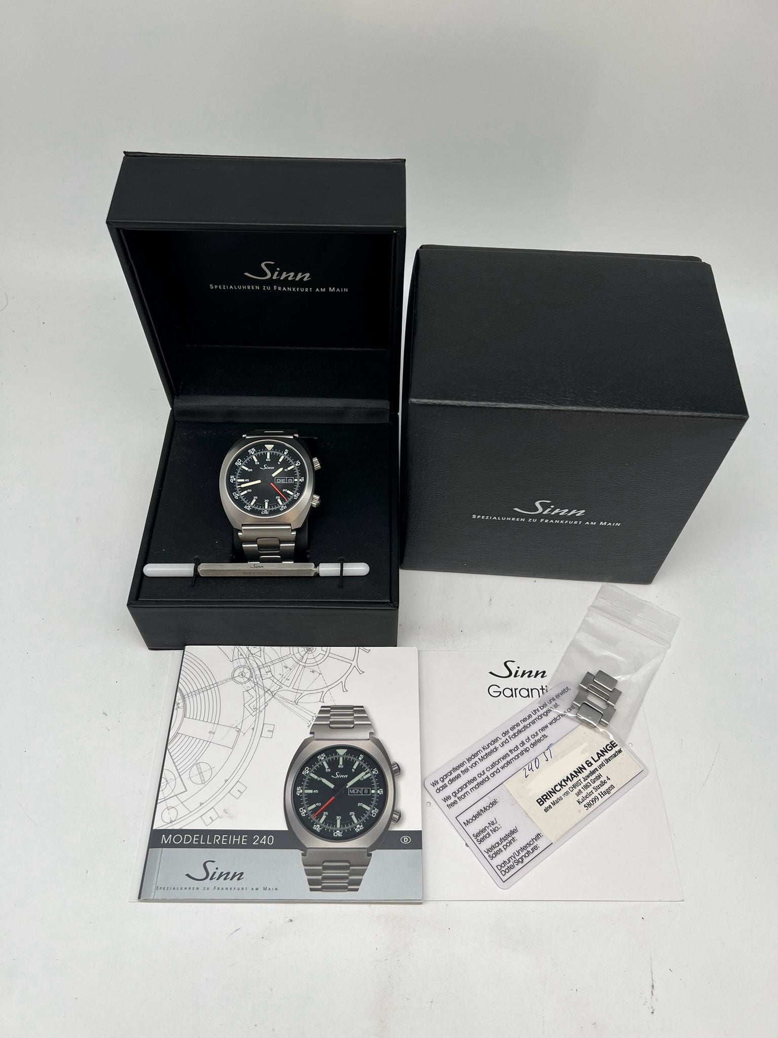 Sinn 240ST Automatik Herrenuhr 240ST Box + og. Papiere