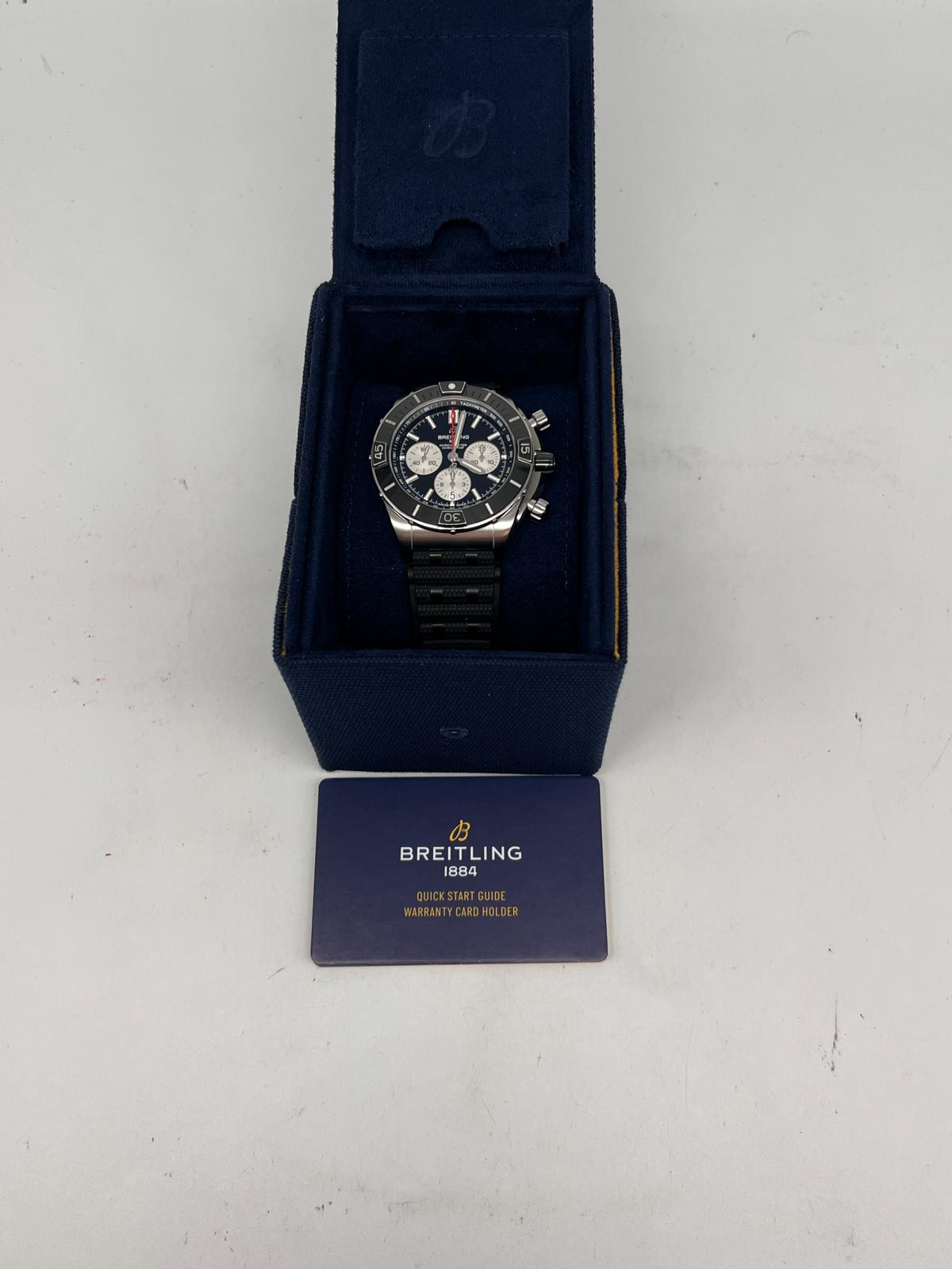 Breitling Super Chronomat 44 Automatik Herrenuhr AB0136 Box + og. Papiere