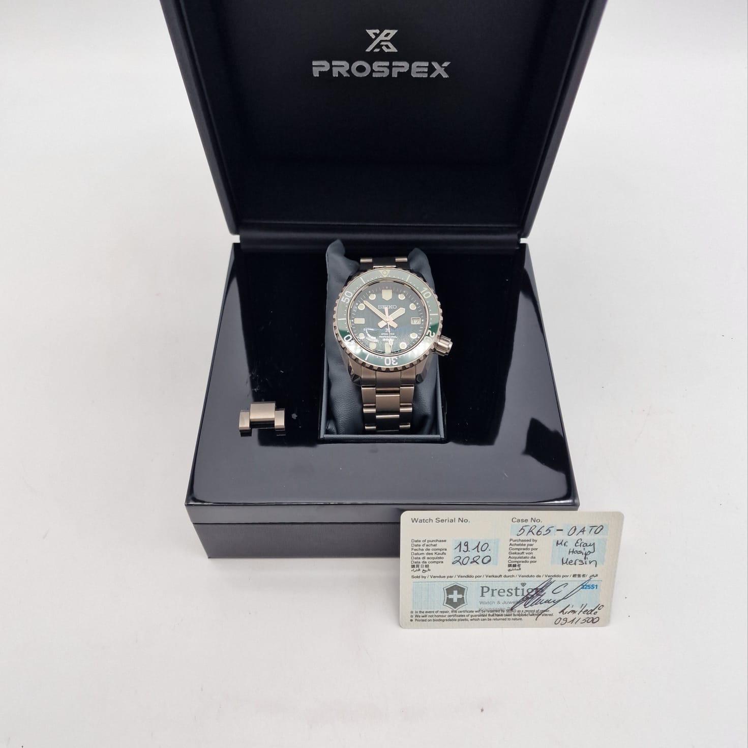 Seiko Prospex Spring Limited Edition 44,8mm Automatik Herrenuhr SNR045J1 - Papers and documentation