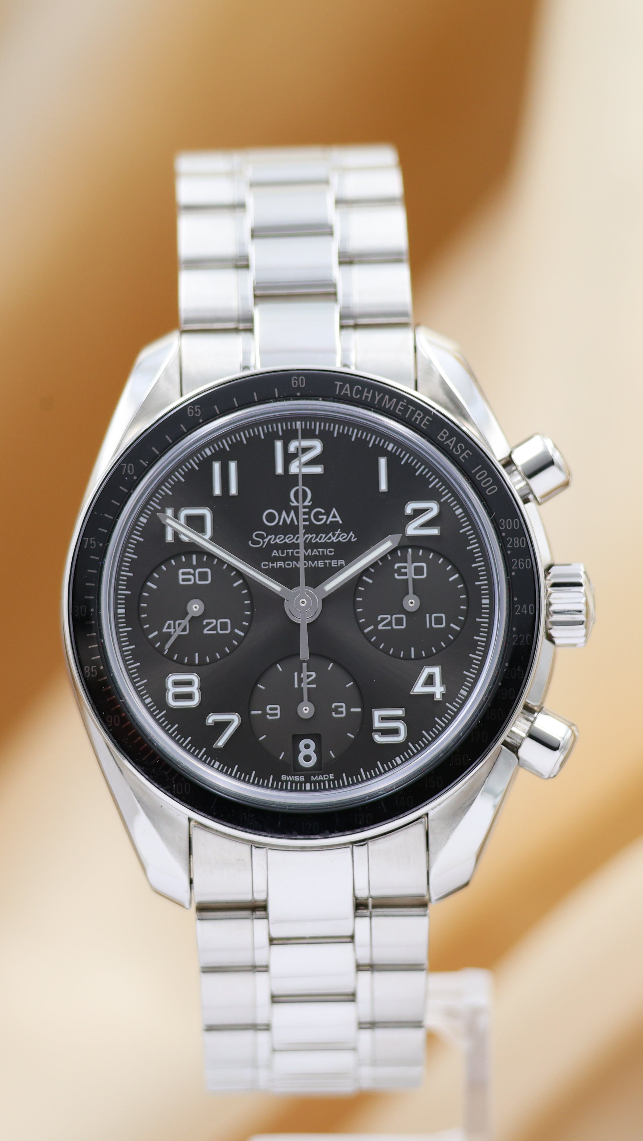 Omega Speedmaster Ladies Chronograph Automatic 32430384006001 Box + above. papers