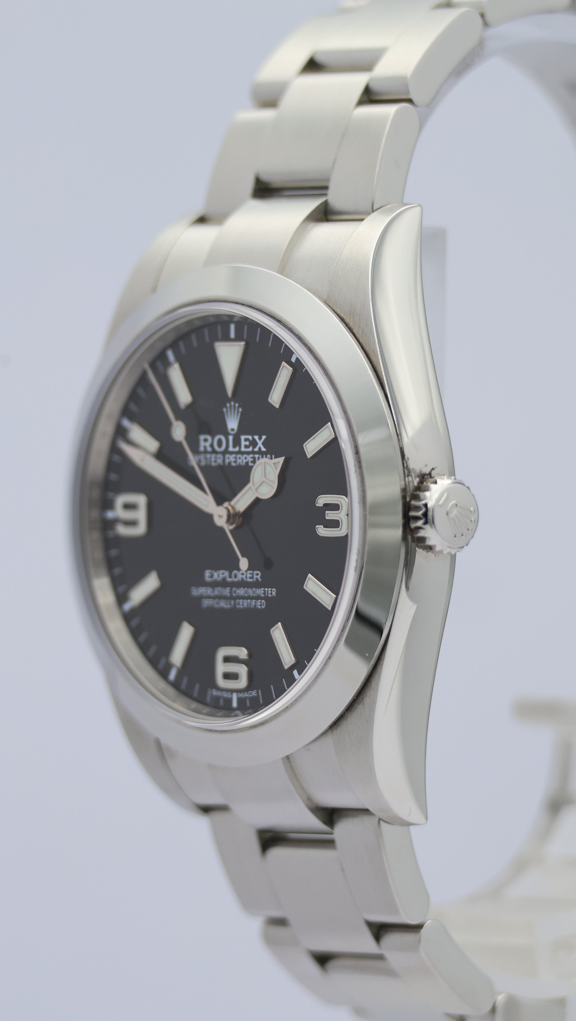 Rolex Explorer I 39mm Automatik Herrenuhr	 214270 Box + og. Papiere