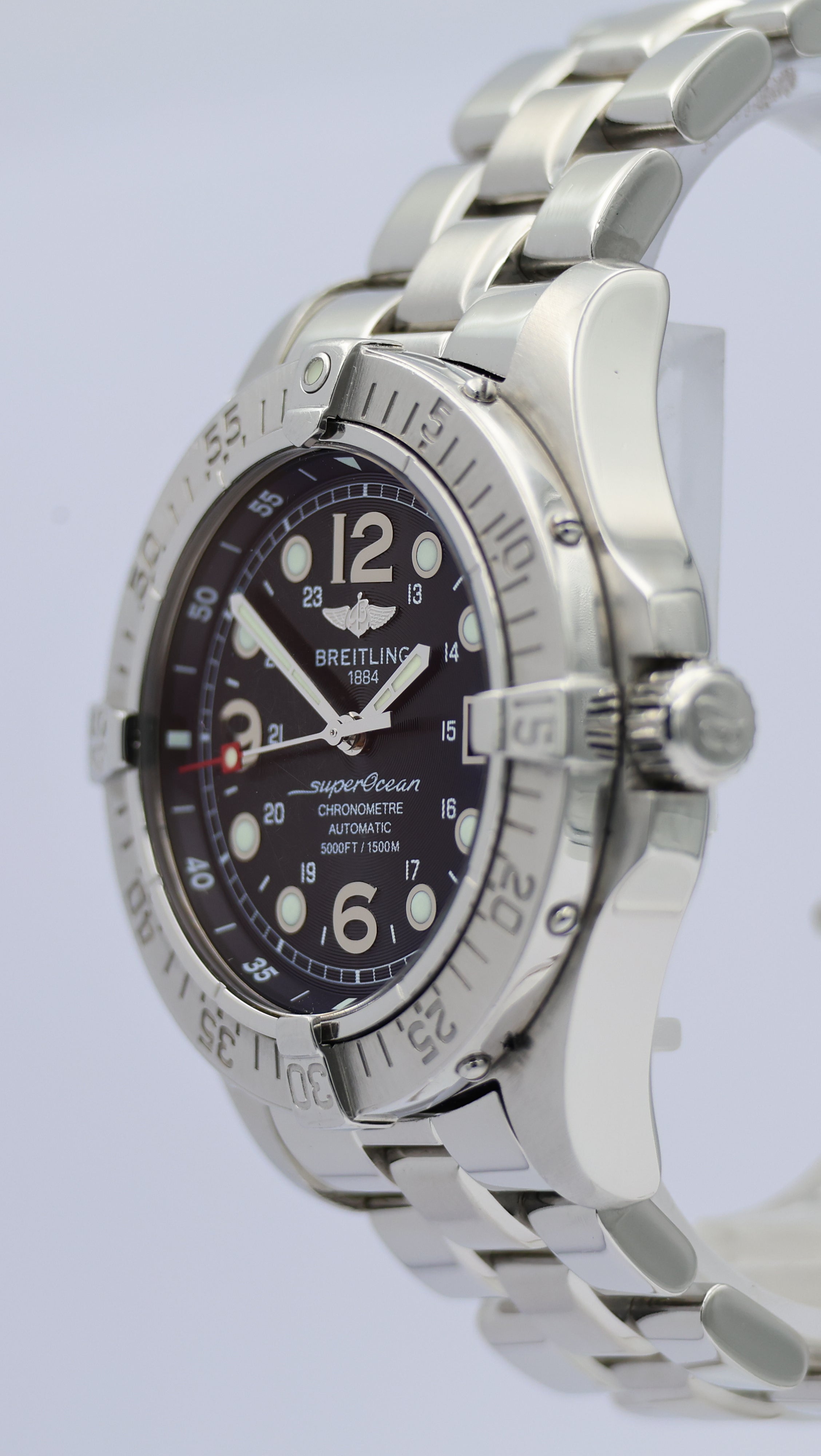 Breitling Superocean Automatik Herrenuhr  A17360 Box + og. Papiere