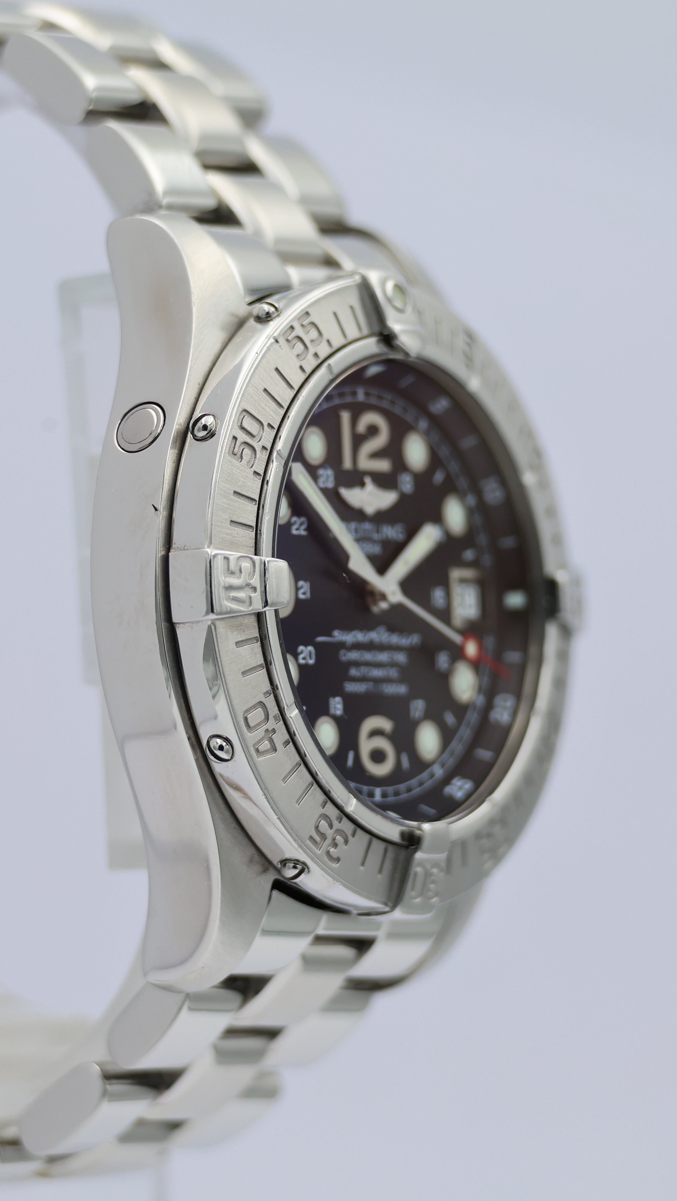 Breitling Superocean Automatik Herrenuhr  A17360 Box + og. Papiere