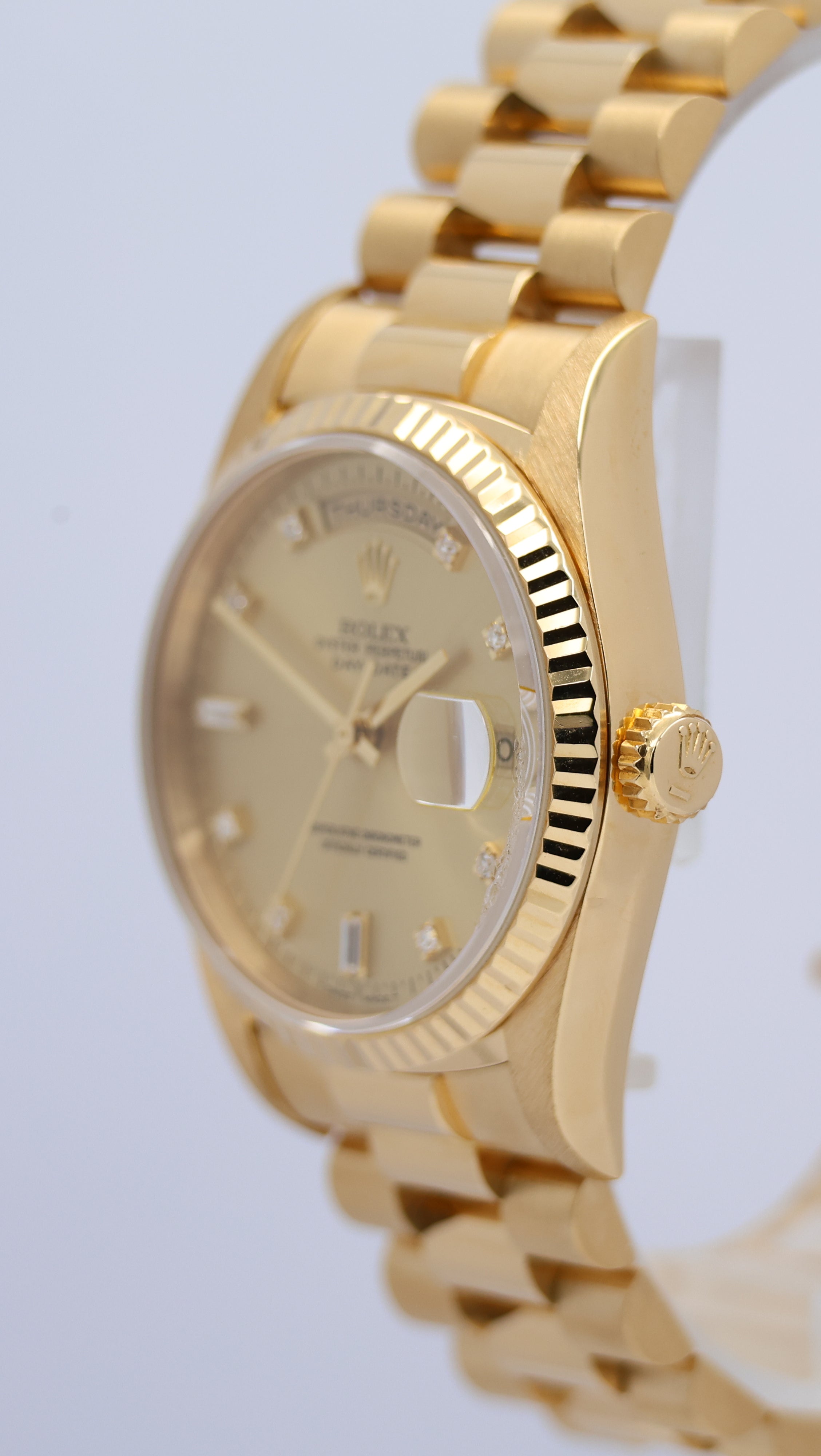 Rolex Day-Date 36 President 18k Gold 18238A Box + above. papers