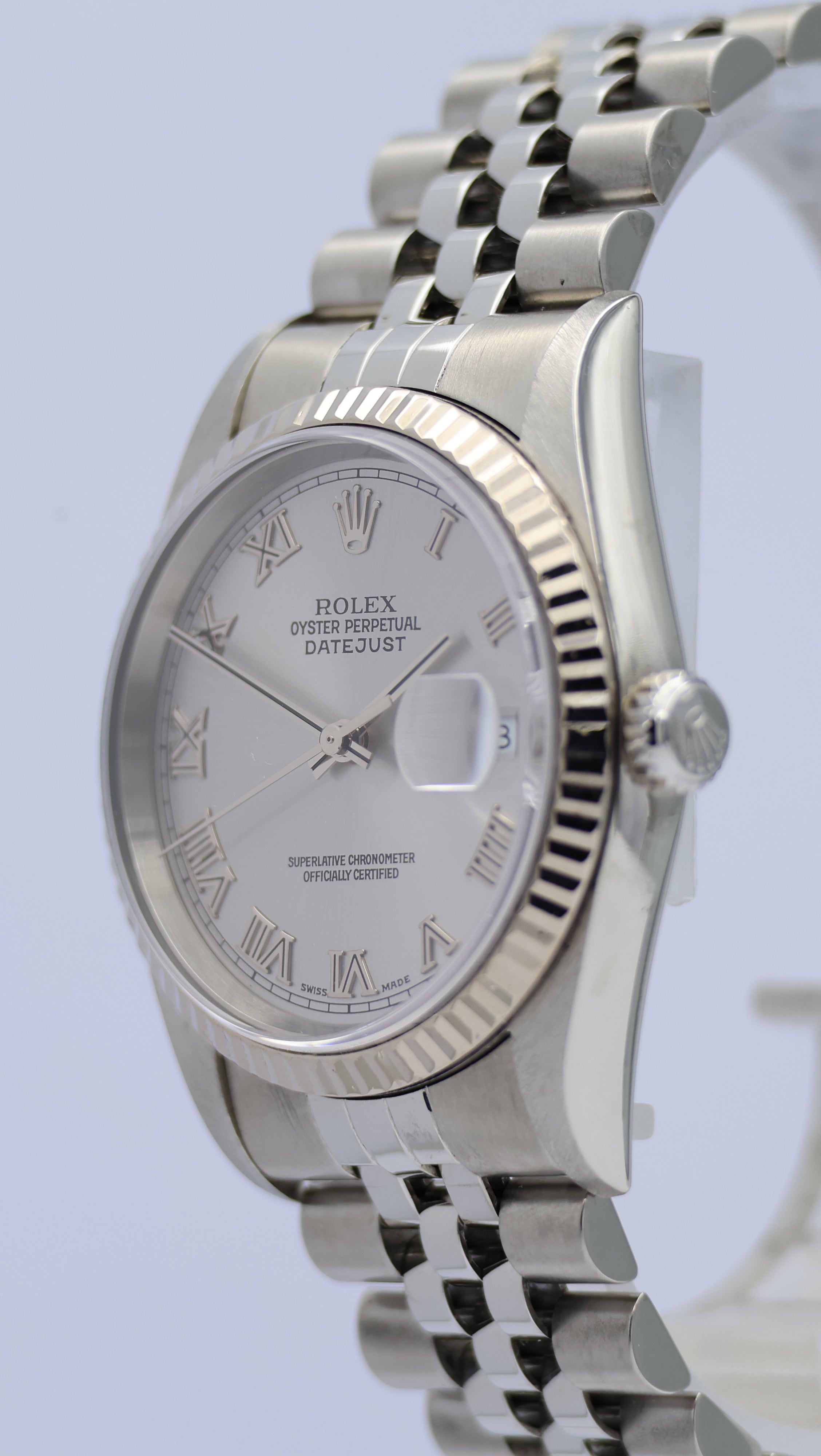 Rolex Datejust 36 Automatic Men's Watch Silver 16234