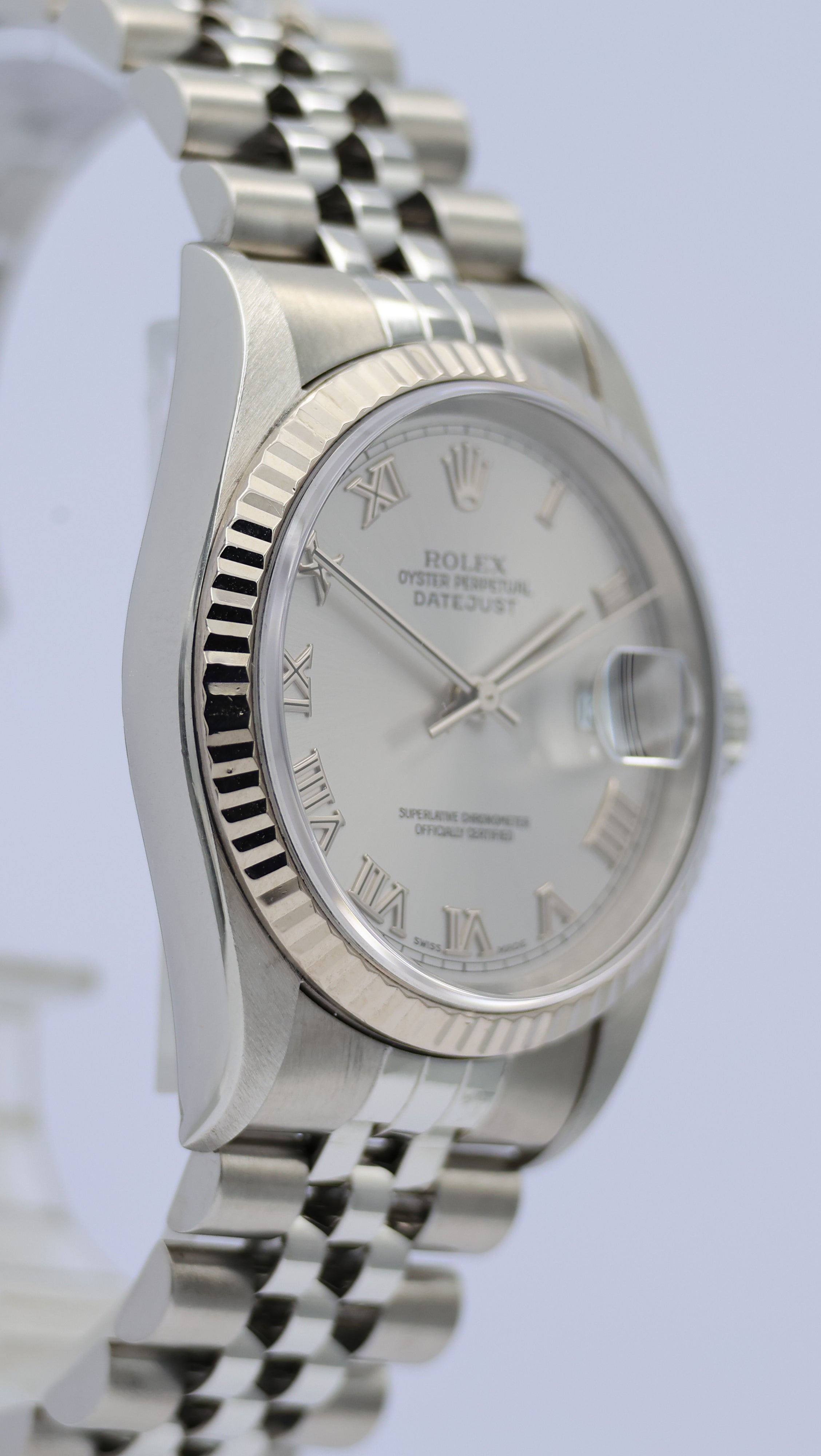 Rolex Datejust 36 Automatic Men's Watch Silver 16234